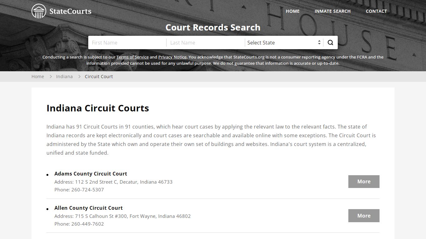 Indiana Circuit Courts - StateCourts